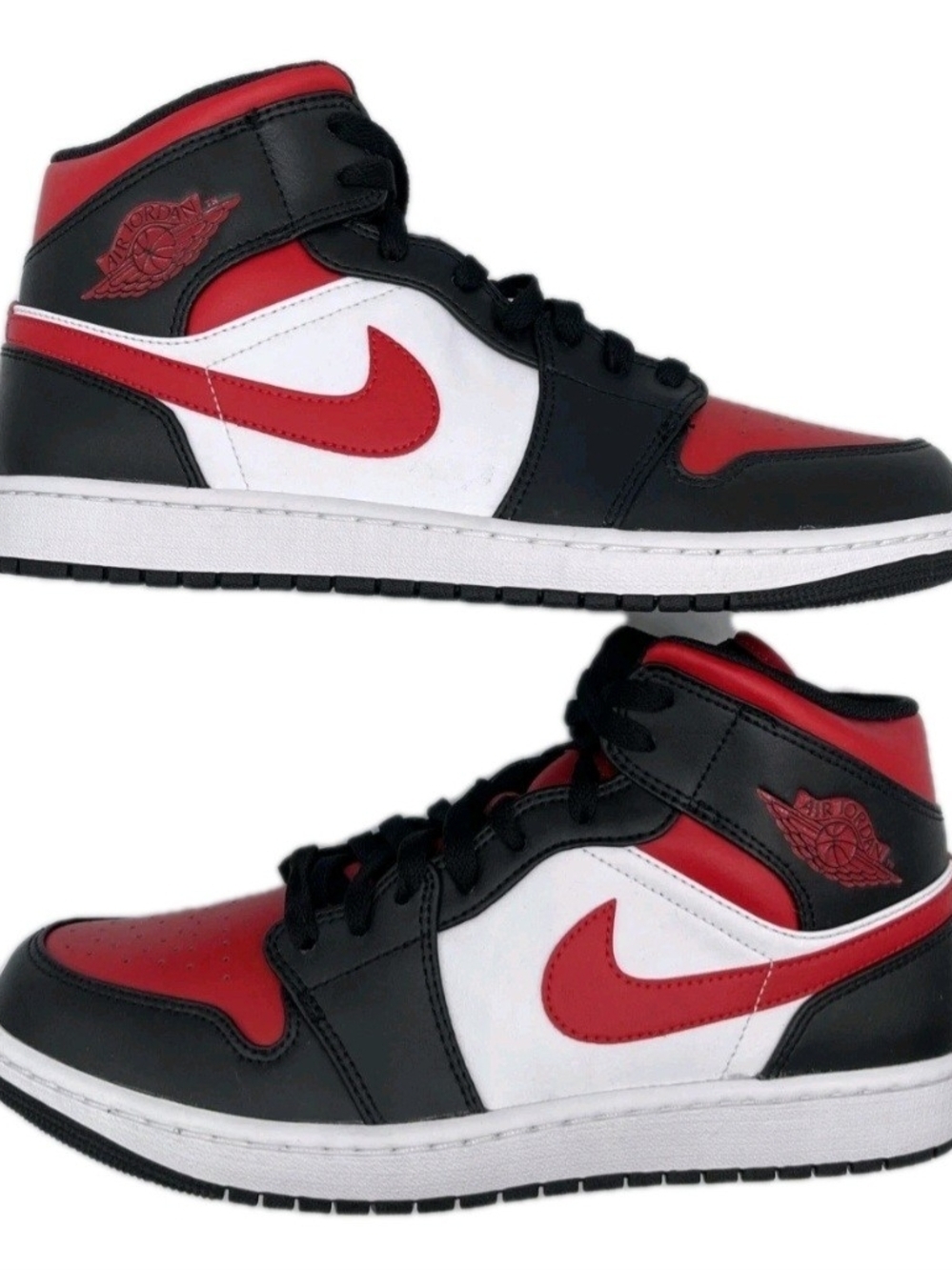 Jordan 1 Mid Bred Toe Red / Black/ White/ 554724-079 US Men’s Size 11